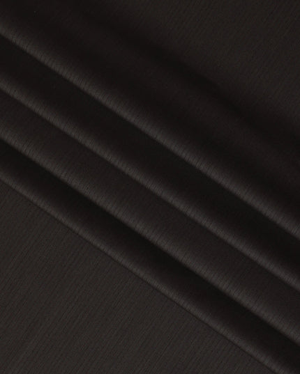 Dark Brown with Red Pinstripe English Super 120's All Wool Suiting Fabric, 3.75Meters, Width 150 cm-D21354