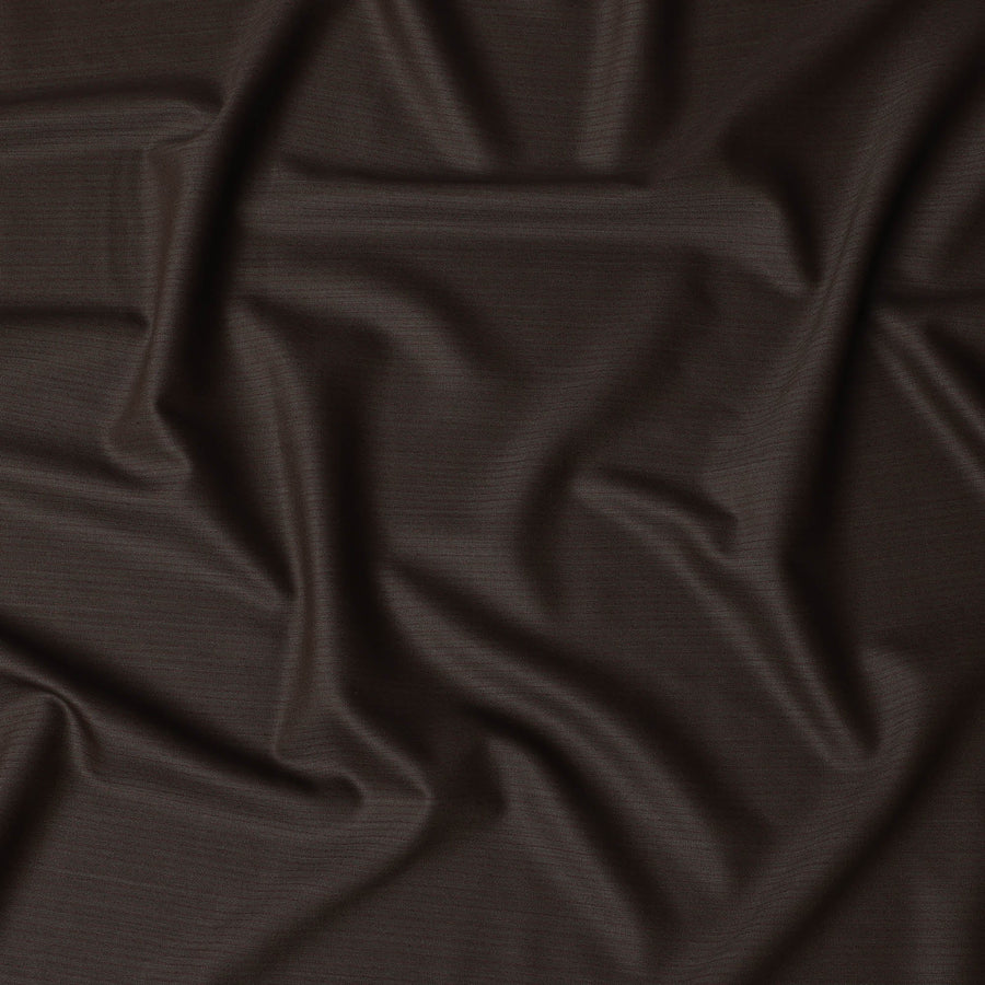 قماش صوف إنجليزي سوبر 120 باللون البني مع خطوط حمراء، 3.75 متر، عرض 150 سم - D21355