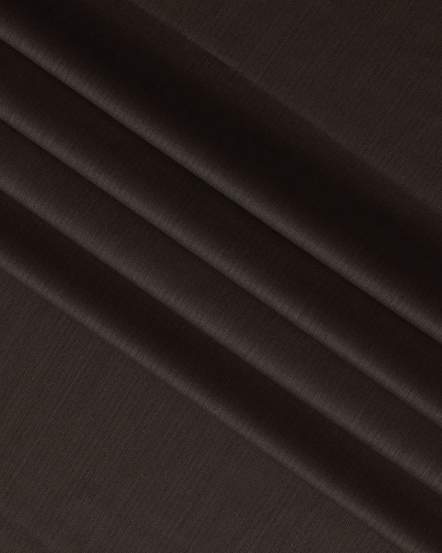 Brown with Red Pinstripe English Super 120's All Wool Suiting Fabric, 3.75Meters, Width 150 cm-D21355