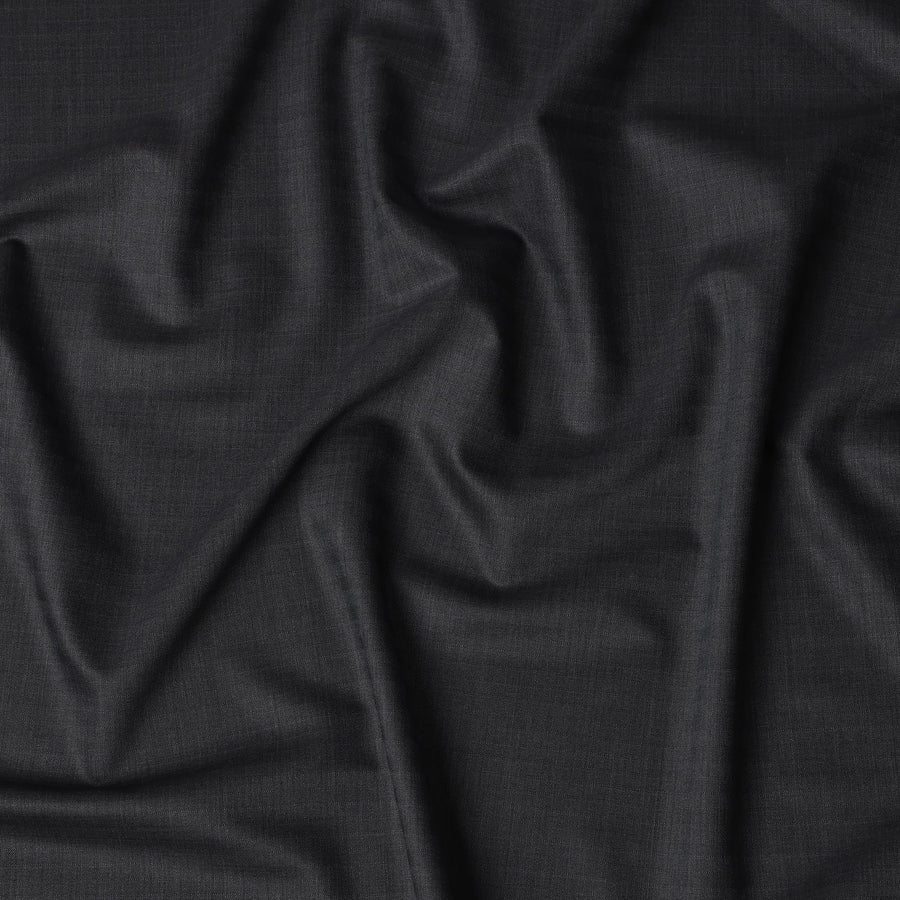 قماش صوف إنجليزي سوبر 120 باللون الرمادي الداكن مع نمط متعرج، 3.75 متر، عرض 150 سم - D21358