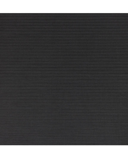 Charcoal Grey with Diagonal Stripe English Super 120's All Wool Suiting Fabric, 3.75 Meters, Width 150 cm-D21359