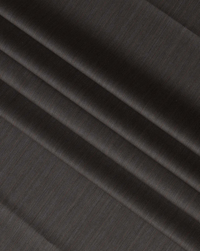 Taupe Brown with Rust Pinstripe English Super 120's All Wool Suiting Fabric, 3.75 Meters, Width 150 cm-D21361