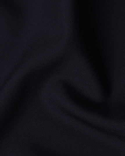 Navy Blue English Super 150's All Wool Suiting Fabric, 3.5 Meters, Width 150 cm-D21365