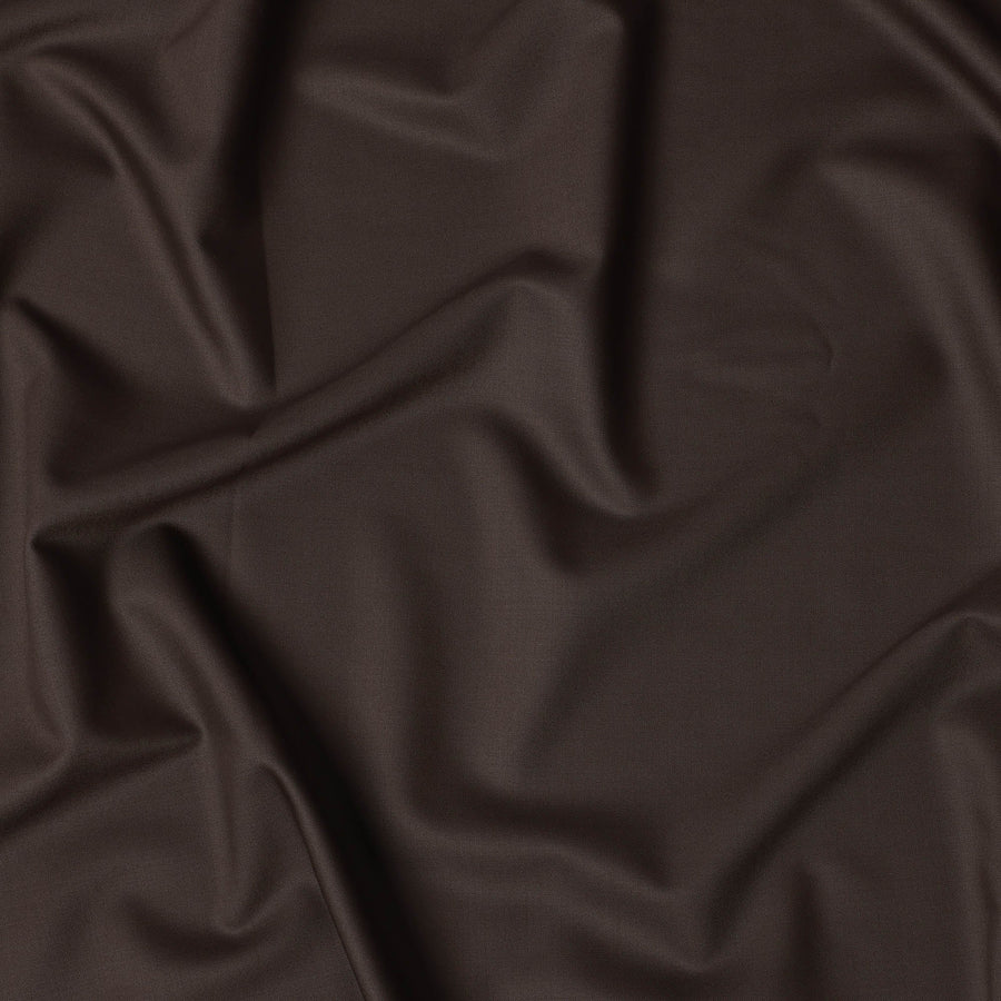Mocha Brown English Super 150's All Wool Suiting Fabric, 3.5 Meters, Width 150 cm-D21367