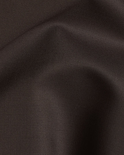 Mocha Brown English Super 150's All Wool Suiting Fabric, 3.5 Meters, Width 150 cm-D21367