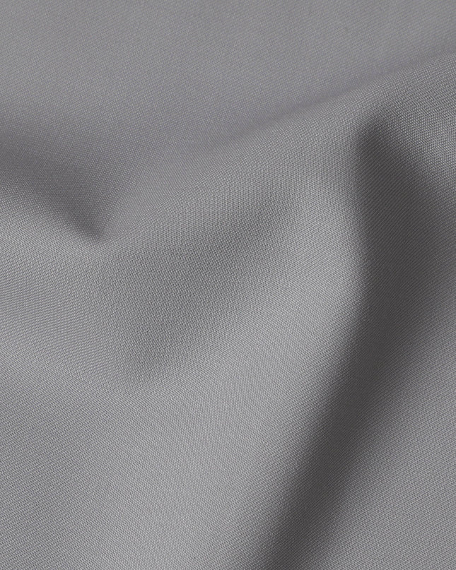 Light Grey English Super 150's All Wool Suiting Fabric, 3.5 Meters, Width 150 cm-D21368