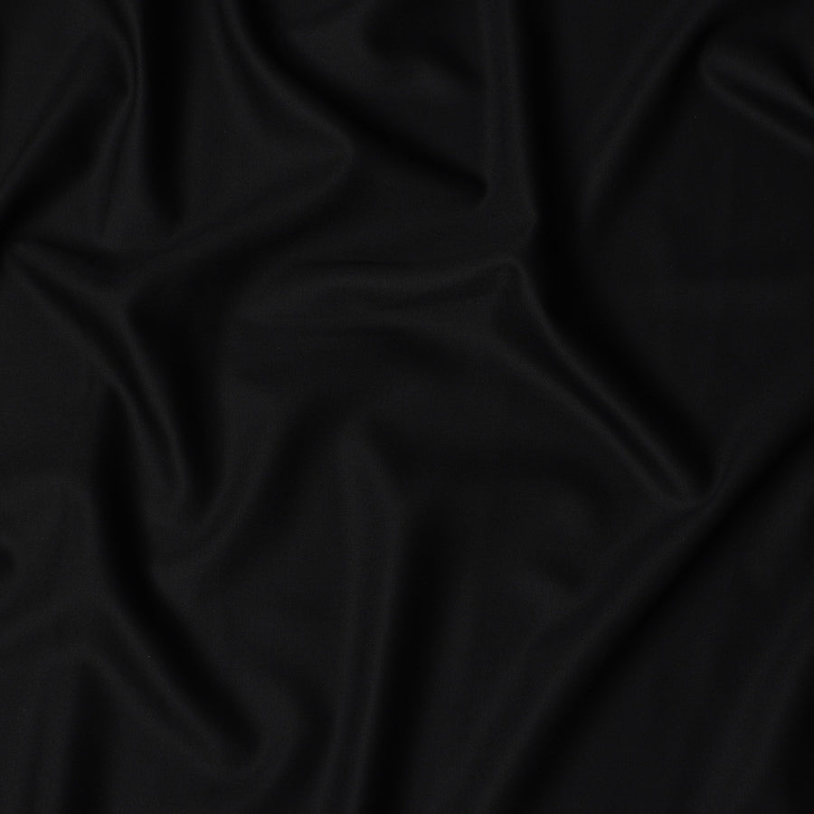 قماش بدلة من الصوف الإنجليزي الكلاسيكي الأسود Super 160's، 3.5 متر، عرض 150 سم - D21372