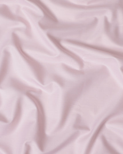 Light Pink Premium 100% Swiss Cotton Shirting Fabric with Subtle Herringbone Pattern, 140 cm Wide-D21413