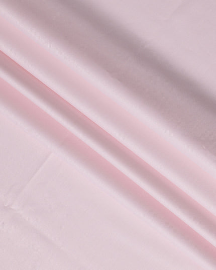 Light Pink Premium 100% Swiss Cotton Shirting Fabric with Subtle Herringbone Pattern, 140 cm Wide-D21413