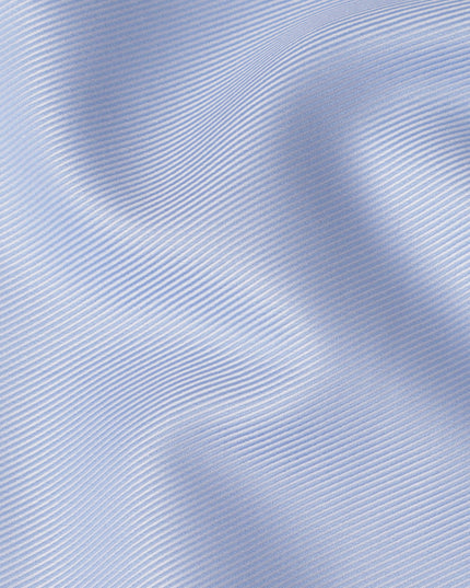 Light Blue Premium 100% Swiss Cotton Shirting Fabric with Subtle Twill Texture, 140 cm Wide-D21417