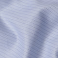 Light Blue Premium 100% Cotton Italian Shirting Fabric with Dotted Stripe Design, 140 cm Wide-D21423