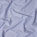 Light Blue Premium 100% Cotton Italian shirting Fabric with Windowpane Check Pattern, 140 cm Wide-D21424