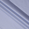 Light Blue Premium 100% Cotton Italian shirting Fabric with Windowpane Check Pattern, 140 cm Wide-D21424