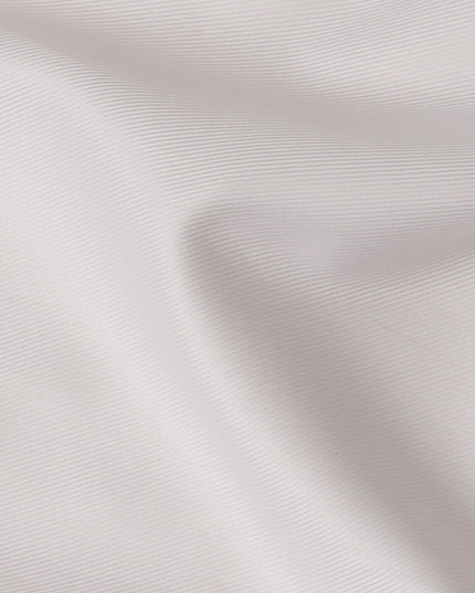 Off-White Premium 100% Swiss Cotton Shirting Fabric with Subtle Twill Texture, 140 cm Wide-D21430