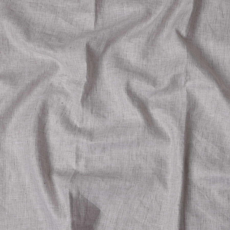 قماش كتان إيطالي نقي فاخر باللون البيج الطبيعي مع نسيج مفتوح، عرض 140 سم - D21438