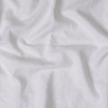 قماش كتان إيطالي نقي فاخر باللون الأبيض، عرض 140 سم - D21443