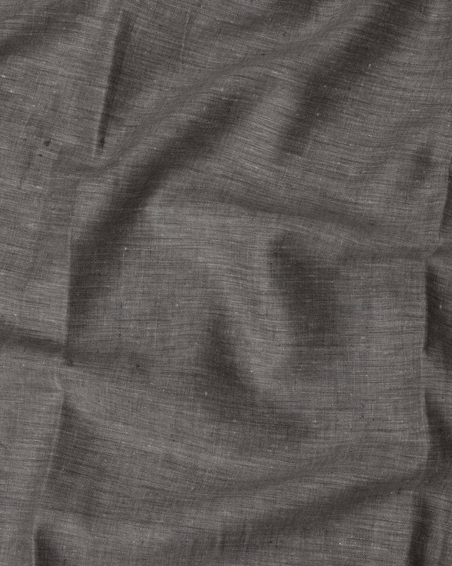 Charcoal Grey Premium Pure Linen Fabric, 140 cm Wide-D21445