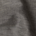قماش كتان نقي فاخر باللون الرمادي الفحمي، عرض 140 سم - D21445