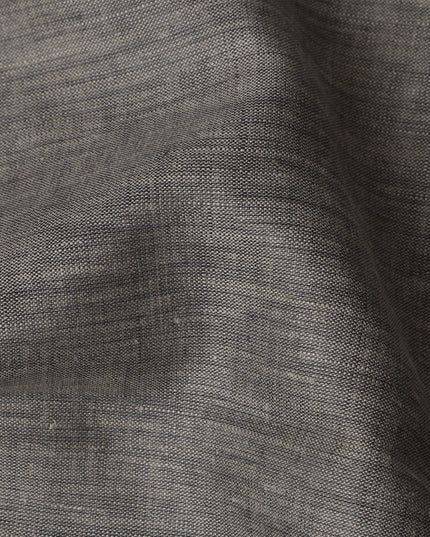 Charcoal Grey Premium Pure Linen Fabric, 140 cm Wide-D21445