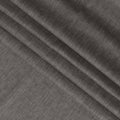 قماش كتان نقي فاخر باللون الرمادي الفحمي، عرض 140 سم - D21445
