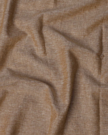 Sand Brown Premium Pure Linen Fabric, 140 cm Wide-D21446