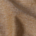قماش كتان نقي فاخر باللون البني الرملي، عرض 140 سم - D21446
