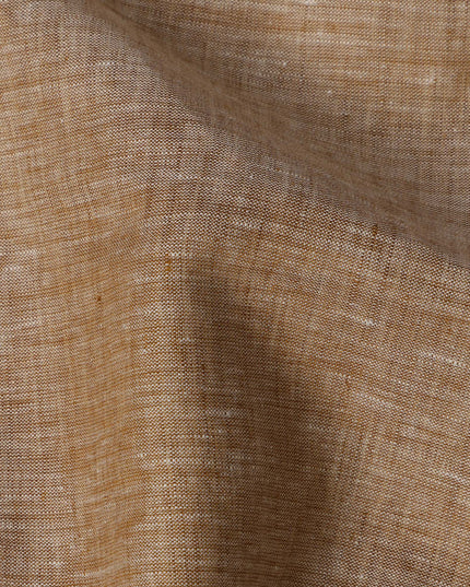 Sand Brown Premium Pure Linen Fabric, 140 cm Wide-D21446