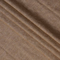 قماش كتان نقي فاخر باللون البني الرملي، عرض 140 سم - D21446