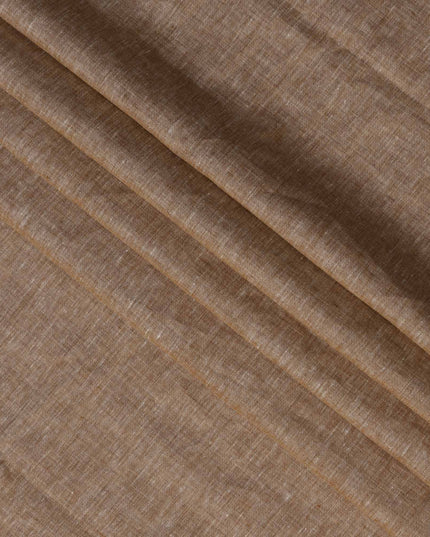 Sand Brown Premium Pure Linen Fabric, 140 cm Wide-D21446