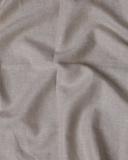 Light Beige Premium Pure Linen Fabric, 140 cm Wide-D21447