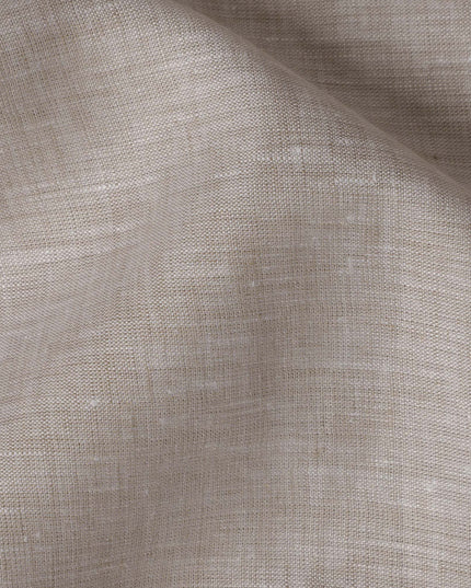 Light Beige Premium Pure Linen Fabric, 140 cm Wide-D21447