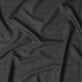 Dark Charcoal Checkered Premium Super 100's SCABAL English All Wool Suiting Fabric, Width 150 Cms, 3.65 Mtrs, United Kingdom-D21448