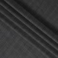 Dark Charcoal Checkered Premium Super 100's SCABAL English All Wool Suiting Fabric, Width 150 Cms, 3.65 Mtrs, United Kingdom-D21448