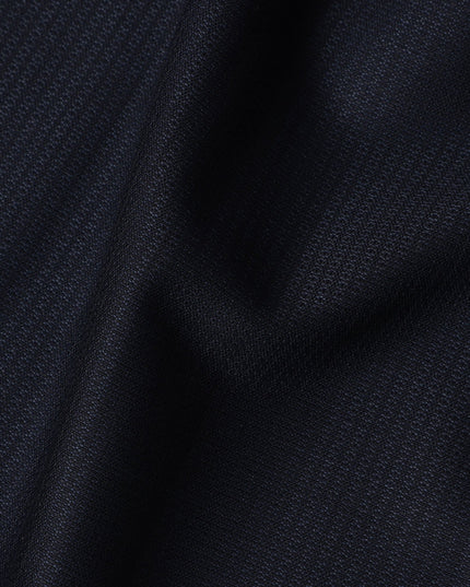 Dark Navy Blue Premium Super 100's SCABAL English All Wool Suiting Fabric, Width 150 Cms, 3.65 Mtrs, United Kingdom-D21450