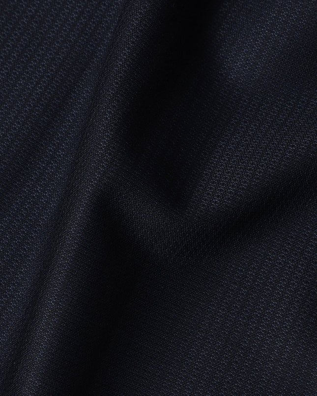 Dark Navy Blue Premium Super 100's SCABAL English All Wool Suiting Fabric, Width 150 Cms, 3.65 Mtrs, United Kingdom-D21450