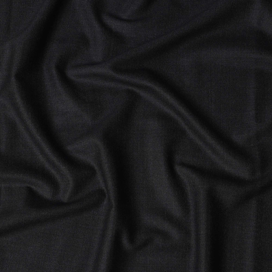 Dark Grey Premium Super 130's SCABAL English All Wool Suiting Fabric, Width 150 Cms, 3.65 Mtrs, United Kingdom-D21452