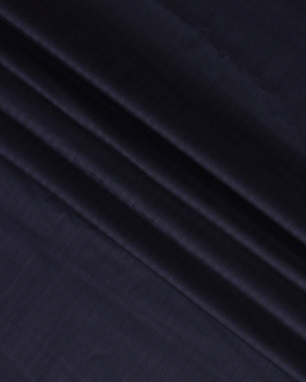 Navy Blue Herringbone Premium Super 150's SCABAL English All Wool Suiting Fabric, Width 150 Cms, 3.65 Mtrs, United Kingdom-D21454