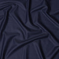 Navy Blue with Subtle Stripes Premium Super 180's SCABAL English All Wool Suiting Fabric, Width 150 Cms, 3.65 Mtrs, United Kingdom-D21457