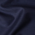 Navy Blue with Subtle Stripes Premium Super 180's SCABAL English All Wool Suiting Fabric, Width 150 Cms, 3.65 Mtrs, United Kingdom-D21457