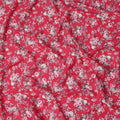 Red and Pink Floral Pure Cotton Printed Fabric – Width 110 cm-D21790