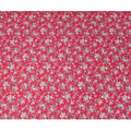 Red and Pink Floral Pure Cotton Printed Fabric – Width 110 cm-D21790