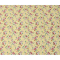 Yellow and Pink Floral Uragiri Cotton Voile Fabric with Jacquard – Width 110 cm-D21797