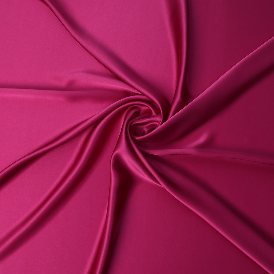 Fuchsia Pink Pure Silk Satin Fabric – Width 110 cm-D21799