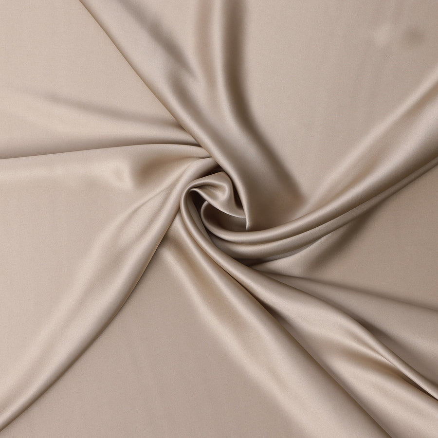 Champagne Beige Pure Silk Satin Fabric – Width 110 cm-D21805