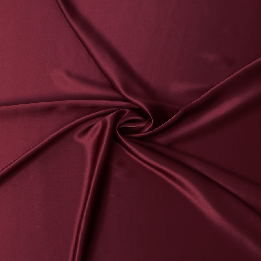 Deep Maroon Pure Silk Satin Fabric – Width 110 cm-D21806