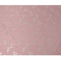 Blush Pink Silk Satin Fabric with Metallic Floral Design – 110 cm Wide – South Korea-D22163