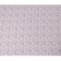 Pink White Daisy Floral Printed Cotton Satin Fabric – 110 Cms Wide, Made in India-D22316