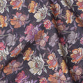 Light Purple Multicolor Floral Printed Cotton Satin Fabric – 110 Cms Wide, Made in India-D22317