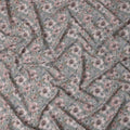 Sage Green Pink Floral Printed Cotton Lawn Fabric – 110 Cms Wide, Made in Japan-D22319