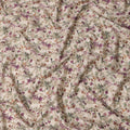 Cream Multicolor Botanical Floral Printed Cotton Lawn Fabric – 110 Cms Wide, Made in Japan-D22320